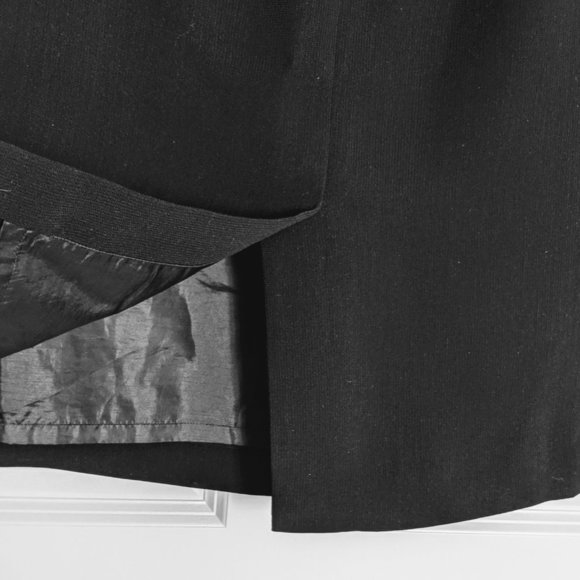 LIZ CLAIBORNE Black Pencil Suit Skirt Size 6P EUC - Picture 5 of 6